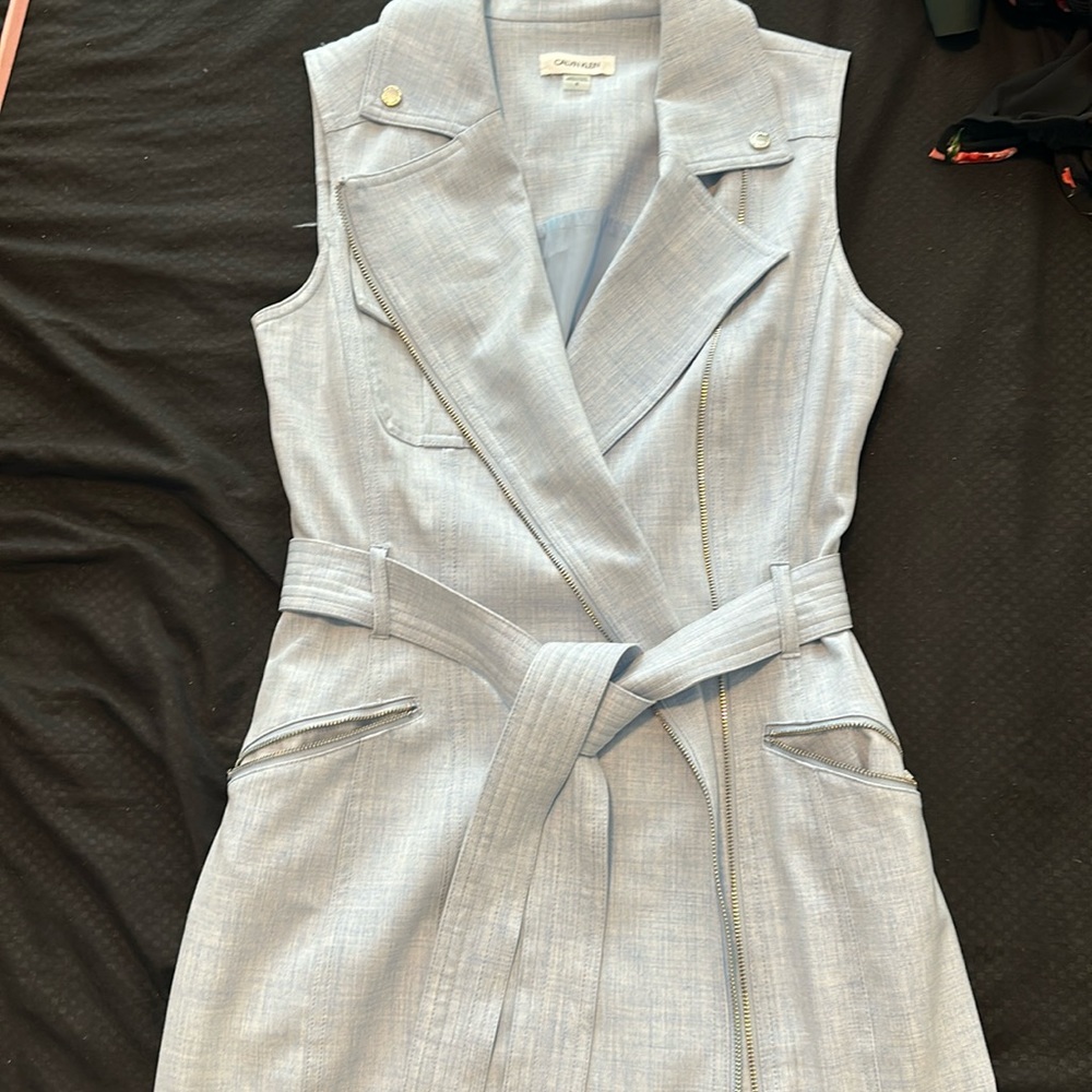 sleeveless blazer dress